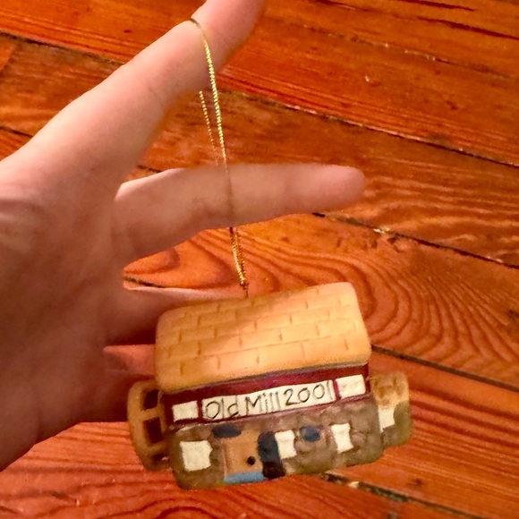 Set of 2 Vintage Badcock Bell Ornaments Old Mill & Post Office in Original Boxes - Picture 7 of 16